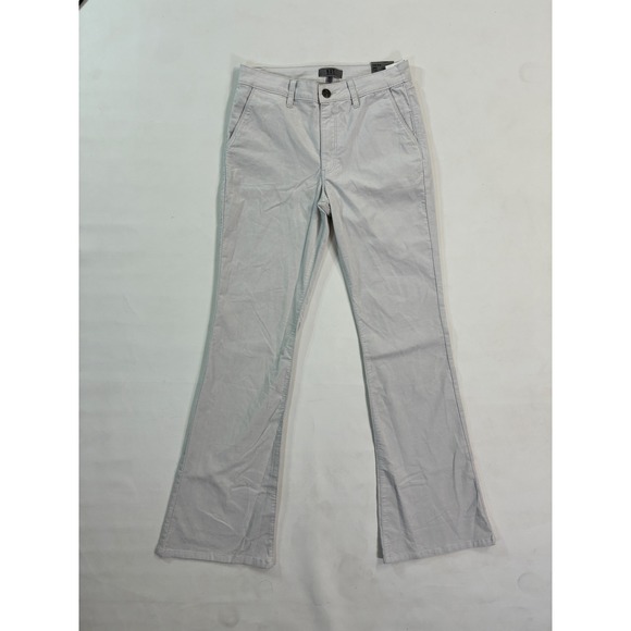 Kut from the Kloth Pants - KUT From The Kloth High Rise Ana Flare Pants Light Grey Size 6 NWT